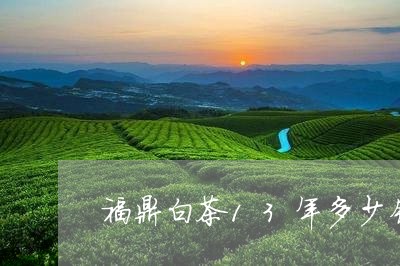 福鼎白茶13年多少钱/2023120795037