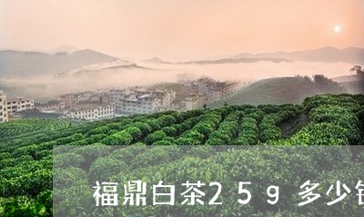 福鼎白茶25g多少钱/2023120733035