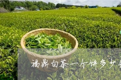 福鼎白茶一个饼多少钱/2023091547350