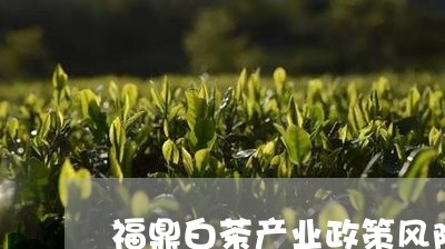 福鼎白茶产业政策风险/2023120751784