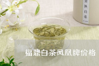 福鼎白茶凤凰牌价格/2023091396947