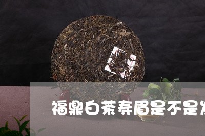 福鼎白茶寿眉是不是发酵茶/2023042552937