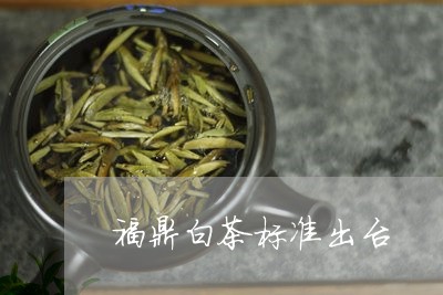 福鼎白茶标准出台/2023112670493