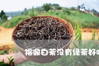 福鼎白茶没有绿茶好喝吗/2023111691594