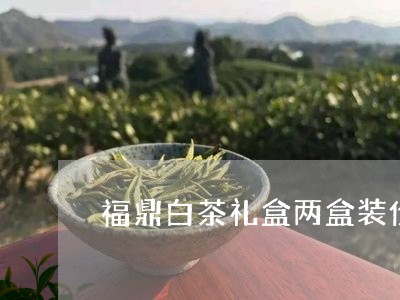 福鼎白茶礼盒两盒装价格/2023092166179