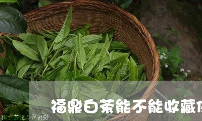 福鼎白茶能不能收藏保存/2023092276270