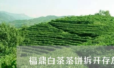 福鼎白茶茶饼拆开存放/2023120721694