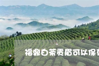 福鼎白茶贡眉可以保存几年/2023062716279