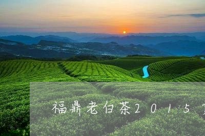 福鼎老白茶2015贡眉价格/2023062803494