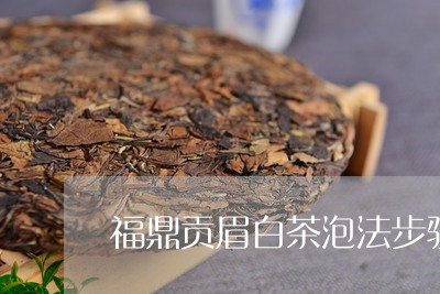 福鼎贡眉白茶泡法步骤视频/2023111003058