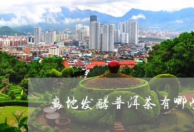 离地发酵普洱茶有哪些/2023080199382