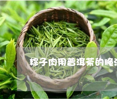 粽子肉用普洱茶的腌法视频/2023112597379