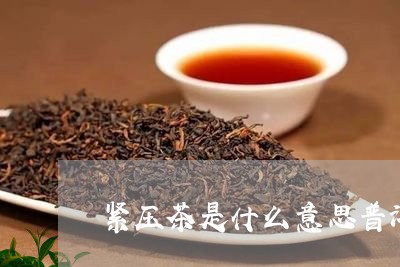 紧压茶是什么意思普洱压紧茶生茶/2023060398271