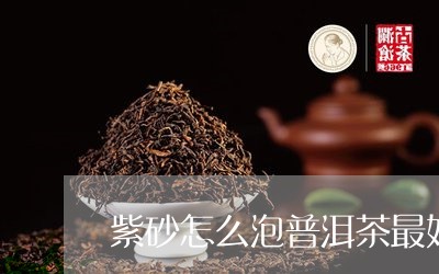 紫砂怎么泡普洱茶最好喝/2023082588583