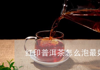 红印普洱茶怎么泡最好/2023121861582
