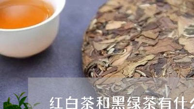 红白茶和黑绿茶有什么区别/2023042640683