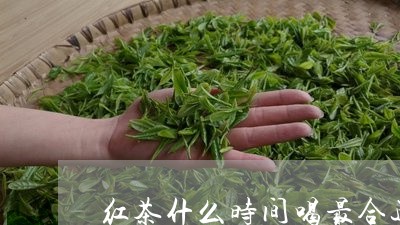 红茶什么时间喝最合适/2023071423726