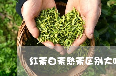 红茶白茶熟茶区别大吗/2023042741814