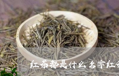 红茶都是什么名字红茶茶名有哪些/2023060237461