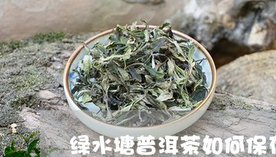 绿水塘普洱茶如何保存方法/2023121853725