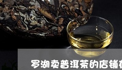 罗湖卖普洱茶的店铺在哪里/2023112526838