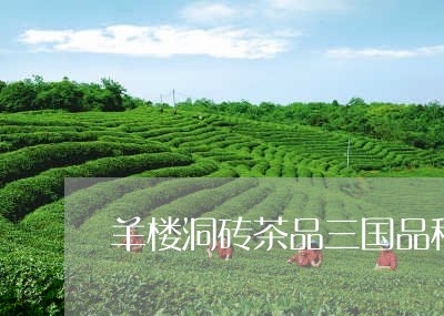 羊楼洞砖茶品三国品种/2023071552594