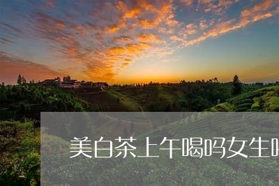 美白茶上午喝吗女生喝好吗/2023110959492