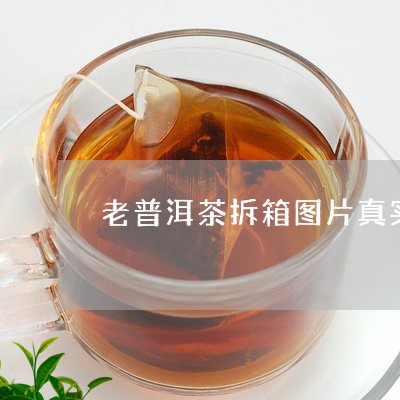 老普洱茶拆箱图片真实照/2023083189592