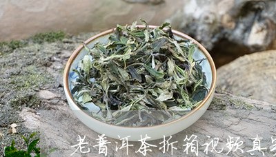 老普洱茶拆箱视频真实吗/2023110851815