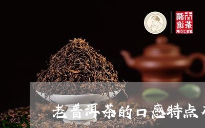 老普洱茶的口感特点有哪些/2023082716281