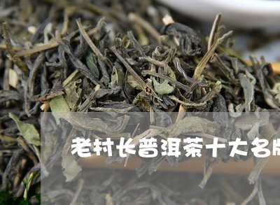 老村长普洱茶十大名牌/2023092684846