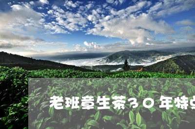 老班章生茶30年特点/2023092417159