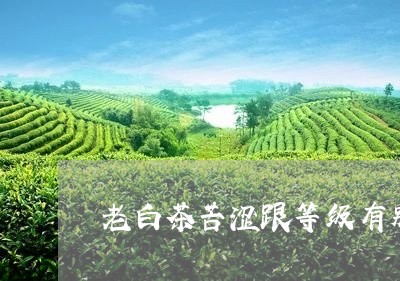 老白茶苦涩跟等级有别吗/2023110370370