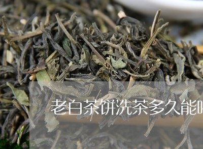 老白茶饼洗茶多久能喝茶/2023110351724