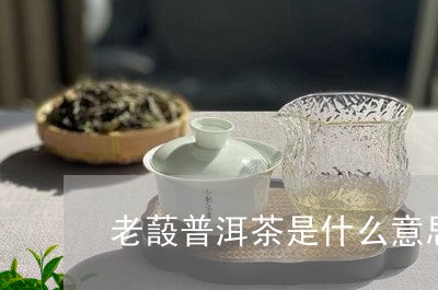 老蔎普洱茶是什么意思/2023092636149