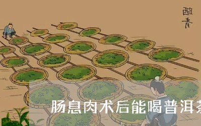 肠息肉术后能喝普洱茶/2023062242604