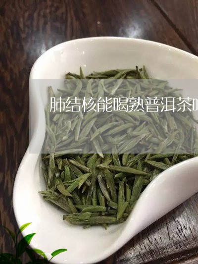 肺结核能喝熟普洱茶吗/2023092795957