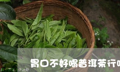 胃口不好喝普洱茶行吗/2023092509306