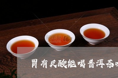 胃有反酸能喝普洱茶吗/2023093052806