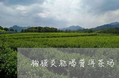 胸膜炎能喝普洱茶吗/2023071050384