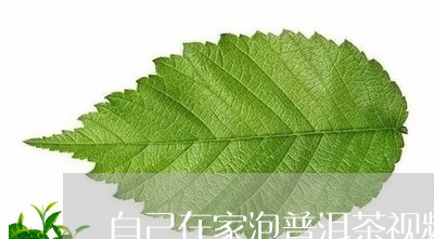 自己在家泡普洱茶视频/2023120656038