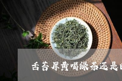 舌苔厚黄喝绿茶还是白茶/2023110399479