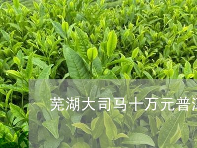 芜湖大司马十万元普洱茶/2023112448270