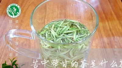 苦中带甘的茶是什么茶/2023071473926