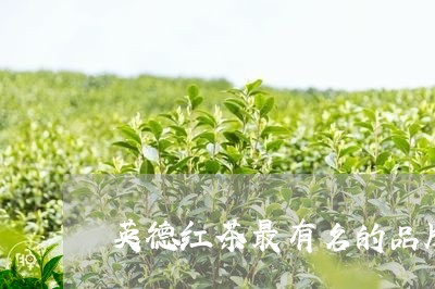 英德红茶最有名的品牌是什么香型/2023060283938