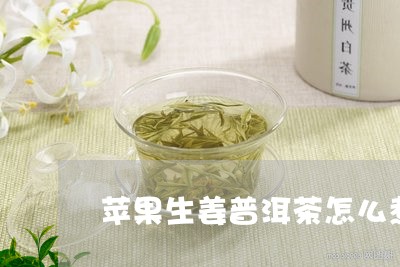 苹果生姜普洱茶怎么煮才好喝/2023052885260