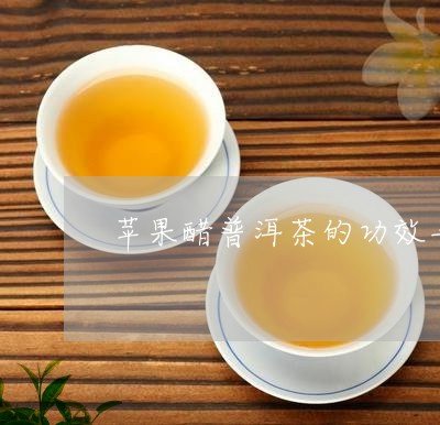 苹果醋普洱茶的功效与禁忌/2023121886371
