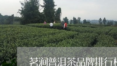 茗涧普洱茶品牌排行榜/2023061610593