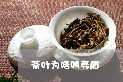 茶叶为啥叫寿眉/2023060983825