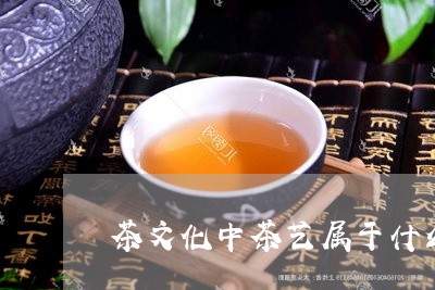 茶文化中茶艺属于什么文化/2023051197252